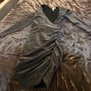 Black w silver sparkles